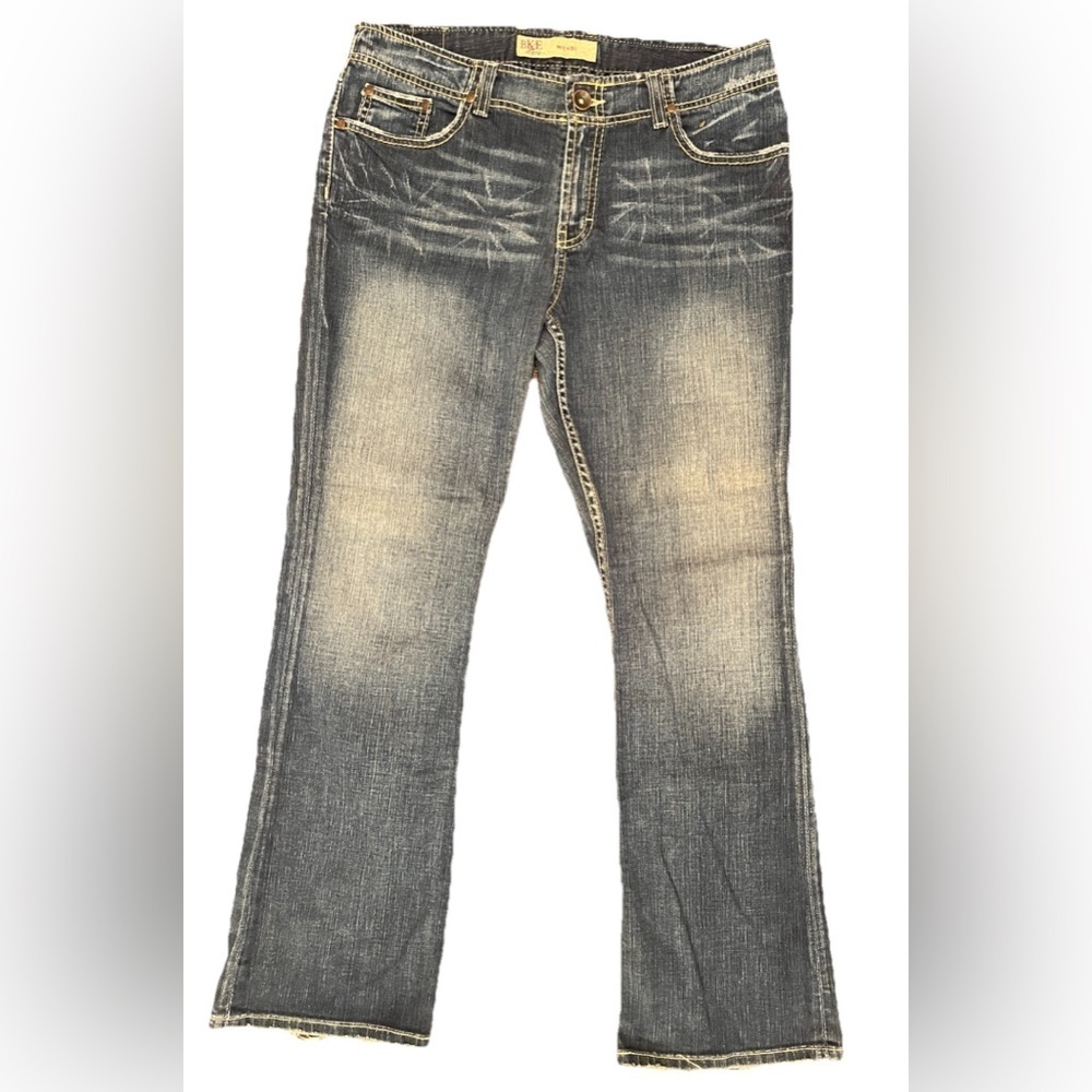BKE Women's Boot Cut Jeans - Black and Tan